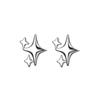 Earrings Four-Pointed Staearrings For Women Korean New Style Trendy Asymmetric Staearrings Cold Style Small Earrings