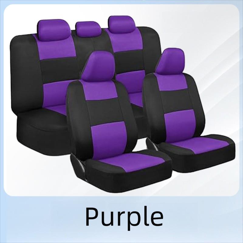 New 5Seats Full Set Car Seat Covers Auto Seat Decoration Rear Front Auto Seat Cover Car Cushion Protector Case Cover