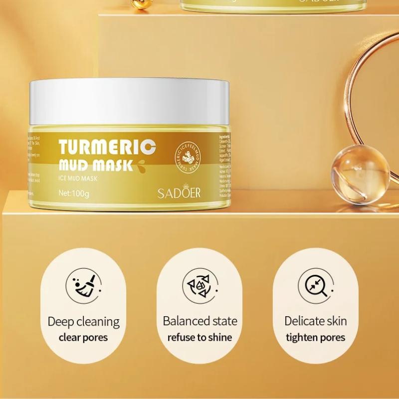 Sadoer Ginger Green Tea Mud Masks Face Moisturizing Whitening Anti Wrinkle Remove Blackhead Facial Masks Clay Skin Care