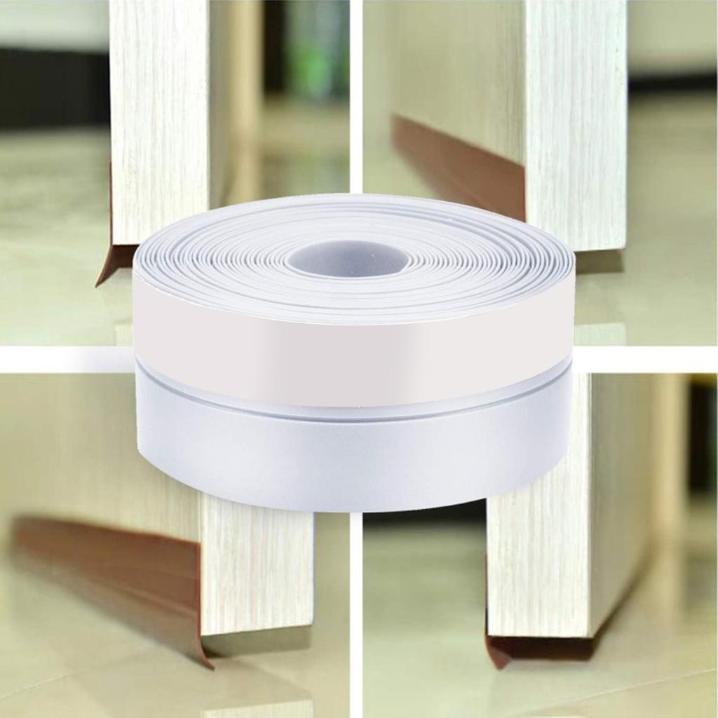 Clear 10M Silicone Door Bottom Seal Strip Tape Weatherproof Soundproof Stripping Tape 1 Roll for Gaps in House & Shower