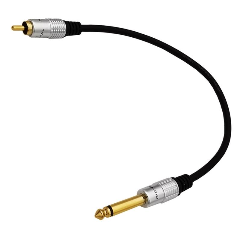 RCA To 1/4" Audio Cable 6.35mm Mono Plug Male To RCA Male Cable For Camera Headphone Instrument Amplifier Speaker Phone