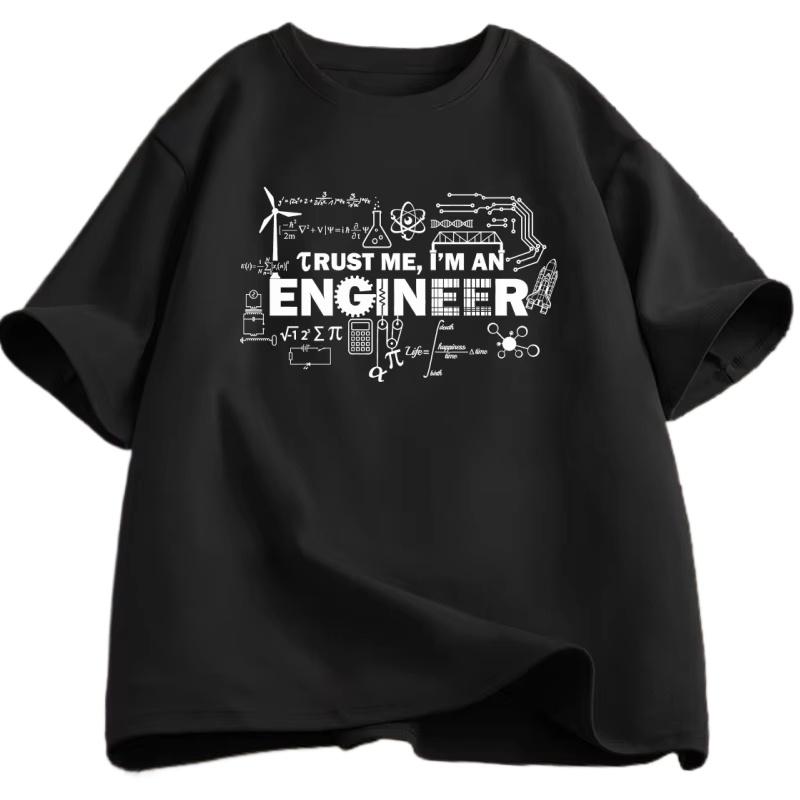 

Mens Tshirt Trust Me Im An Engineer Tshirt Cotton Man Work T Shirt Summer Cotton Tops Round Neck Short Sleeve Man Clothes 4XL