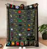 Old School Runescape OSRS Maxed 99 All Skills Total Level Fleece Blanket Soft Warm Game Throw Blanket Sofa Bed Home Decor Gift