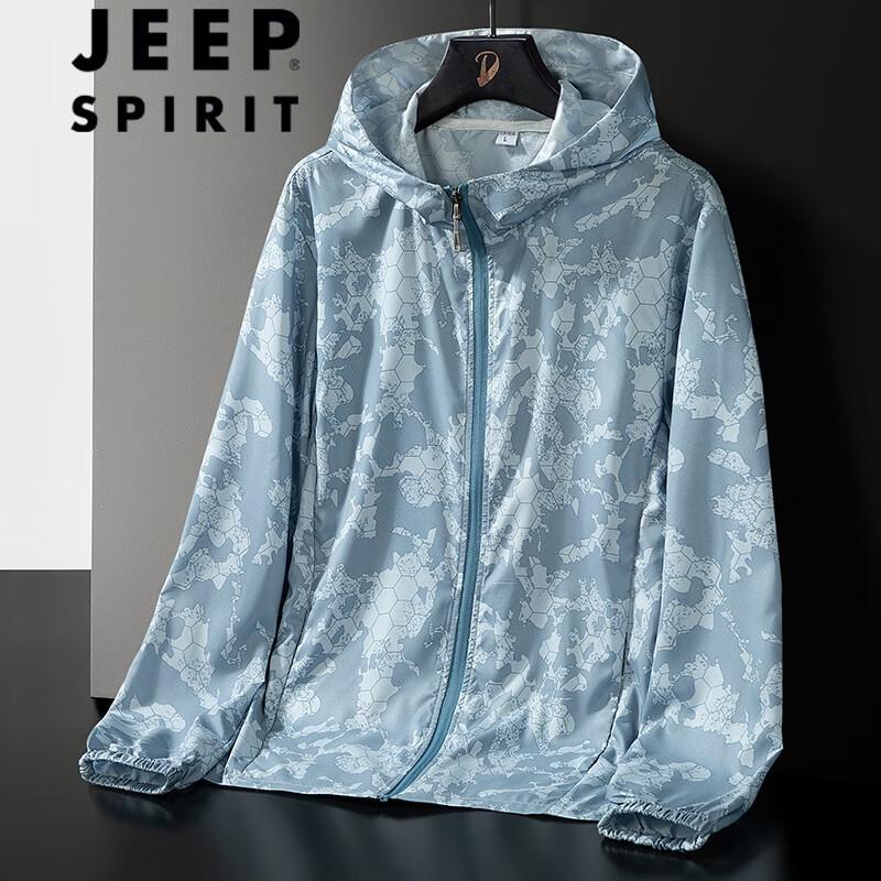 JEEP SPIRIT Men's Loose Fit Outdoor Sun Protection Jacket