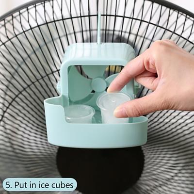 Elektrický ventilátor Chladicí Úložný box Úložný box na ledové kostky Rychlé chlazení Přenosný Se závěsným hákem Elektrické ventilátory Držák na ledové kostky