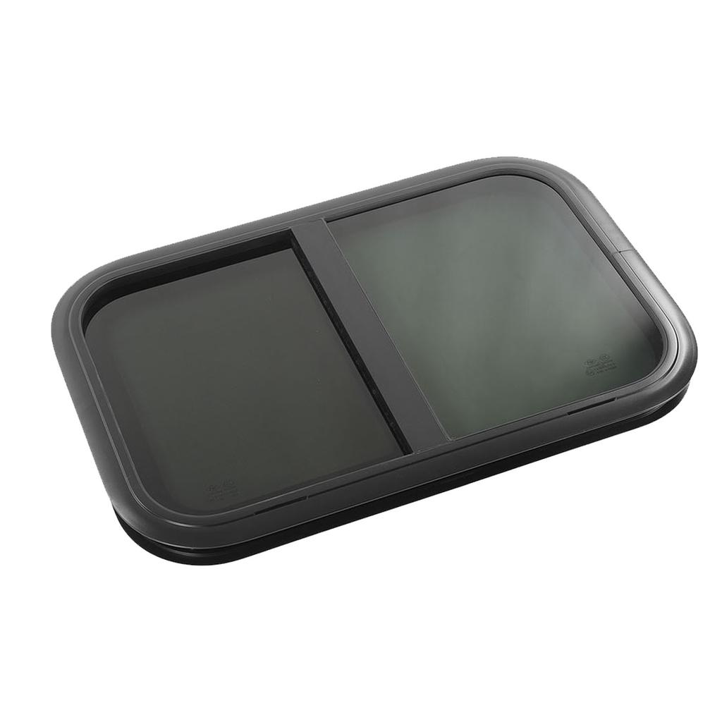 RV Push Pull Window with Insect Net Horizontal Round Corner Waterproof Window for Caravan Camper Trailer For 26‑31mm