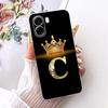 For OPPO A6X A6 A6T Pro 4G 5G Fashion Crown Letter Phone Case For Oppo A6x A 6 A6T Pro 4G Soft Silicone TPU Cases