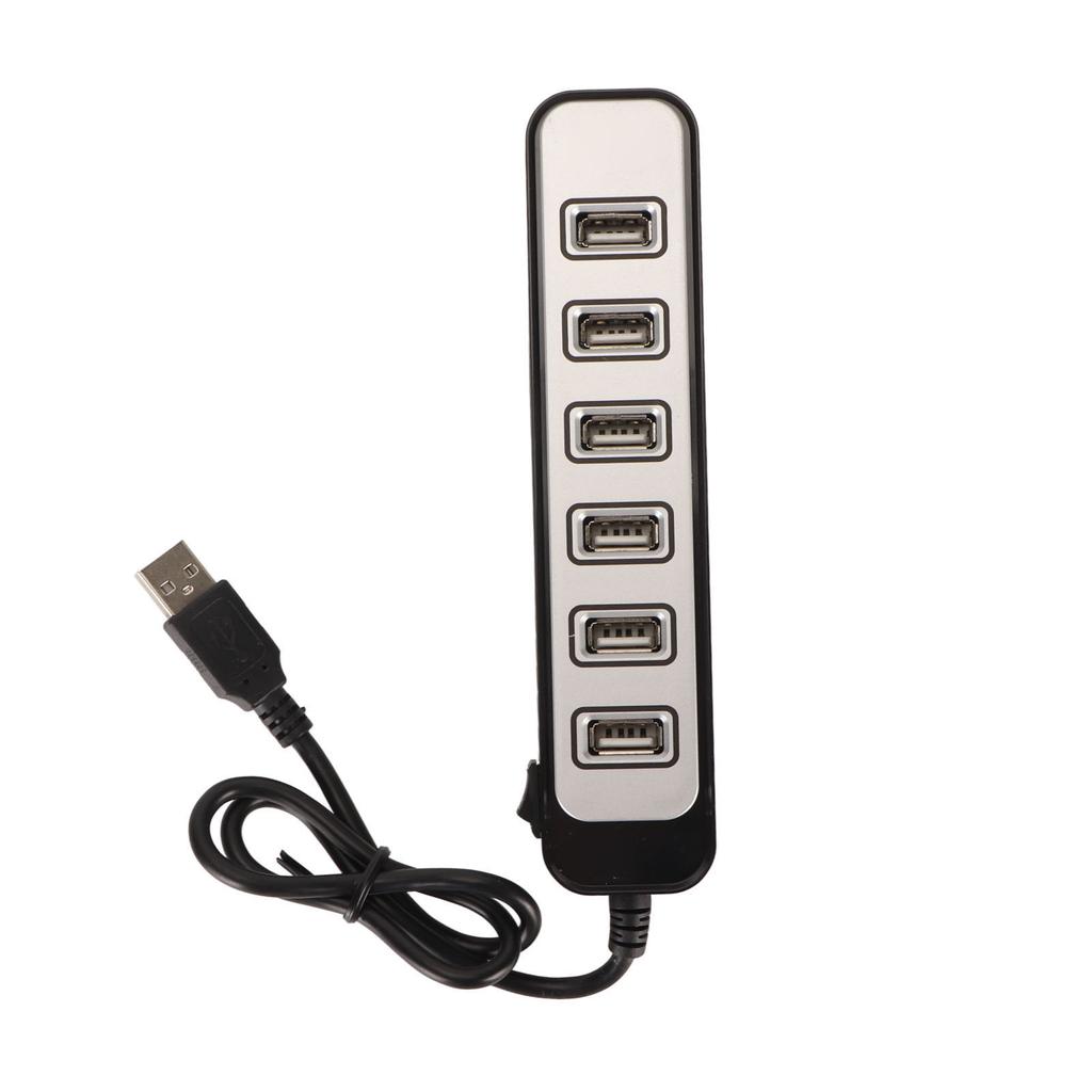 7 Port USB Hub Splitter High Speed Transmission Portable USB Hub for Laptop PC Entertainment Work