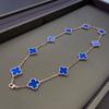 Boutique Four-leaf Clover 10 Flowers Necklace Women 18K Light Luxury Ins Design Sweater Chain Fashion Daily Versatile Necklace