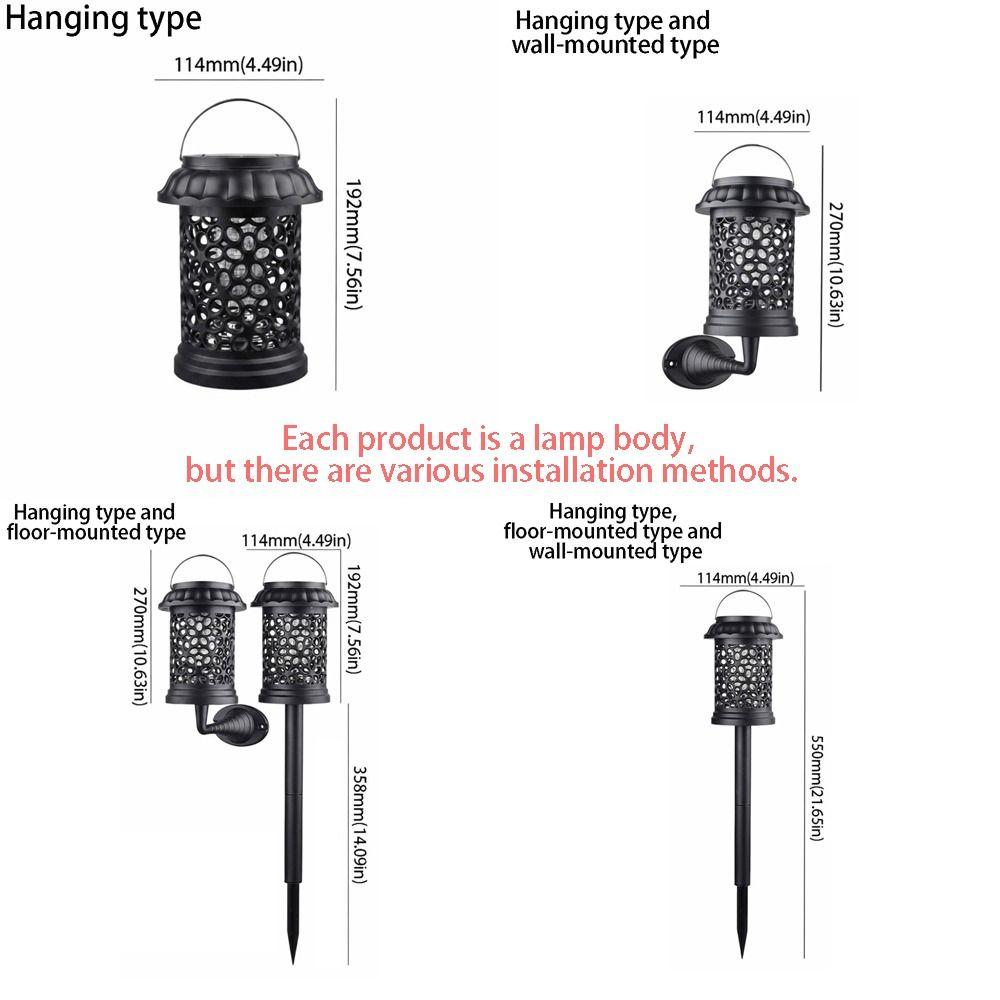 Solar-Powered Solar-Powered Mosquito Killer Lamp Waterproof Floor-Mounted Mosquito Trap Lawn Use