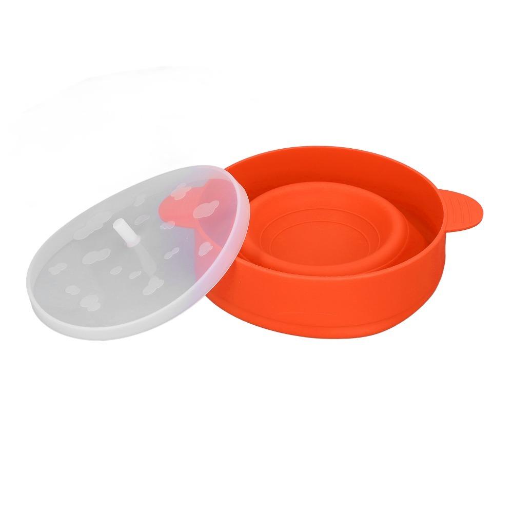 Collapsible Fold Popcorn Bucket Round Food Container Lightweight Snack Tub Popcorn Holding
