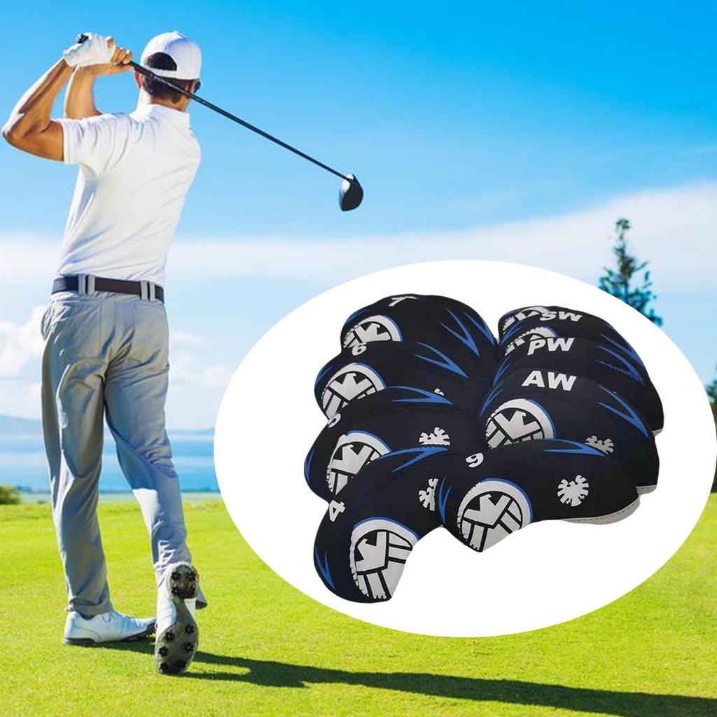 10 Pieces / Set Headgear for Golf Clubs Protective Fits Most Brands Gift