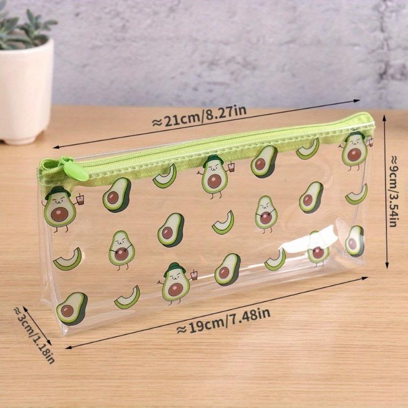 1PC Pencil Case Avocado School Pencil Box Pencilcase Pencil Bag School Supplies Stationery