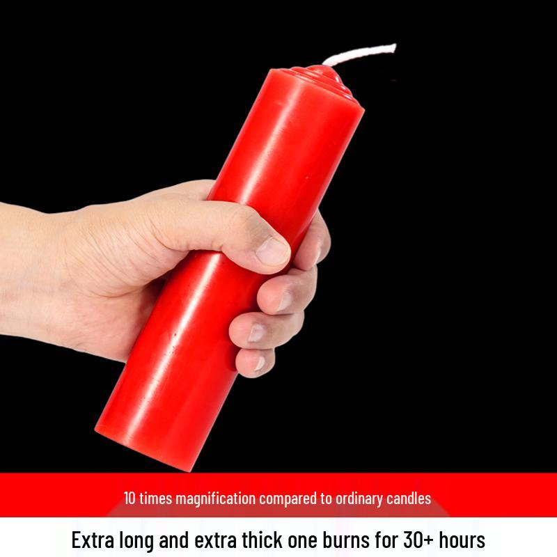 Red Emergency Household Candles (6-Pack)