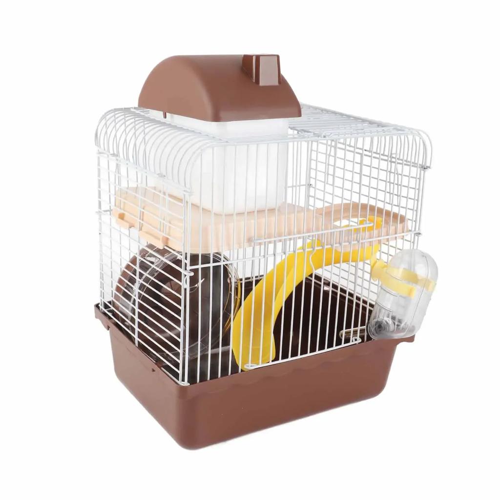 2 Tier Hamster Cage Large Space High Chassis Design Hamster Habitat Cage For Pet Hamster Small Animals
