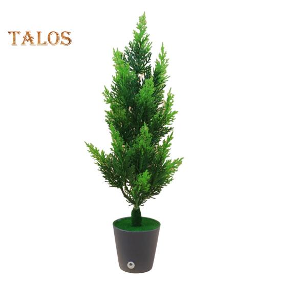 Künstlicher Bonsai-Baum mit Licht, USB-betrieben, Topfbaum für den Schreibtisch, realistisches Grün, künstliche Grünpflanze für die Dekoration im Büro und zu Hause