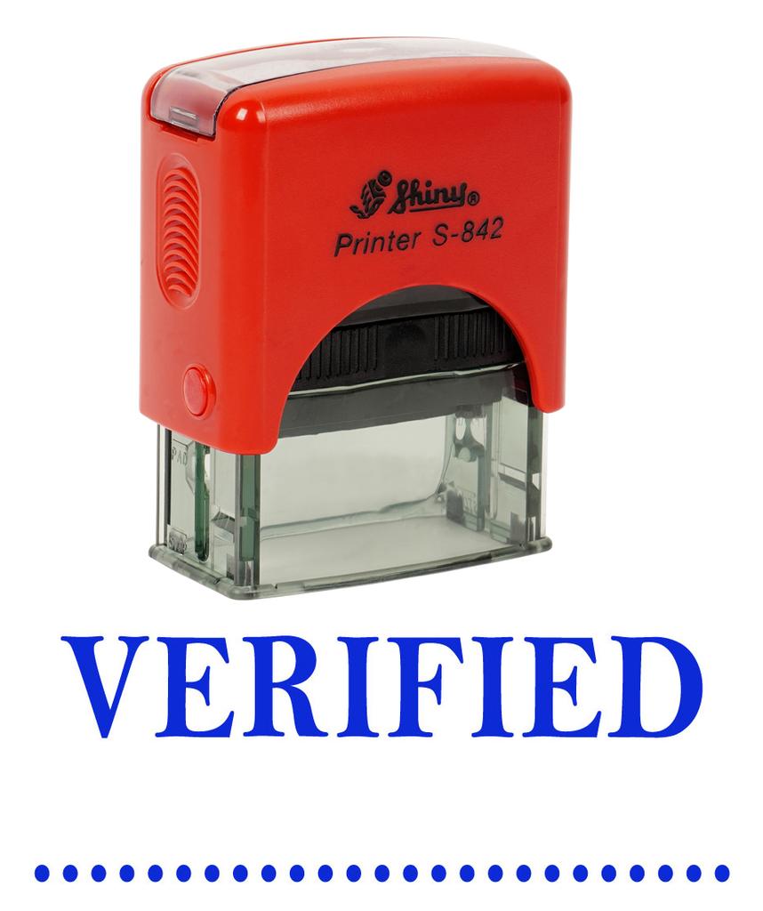 Printtoo VERIFIED Self Inking Rubber Stamp Custom Shiny Office Stationary