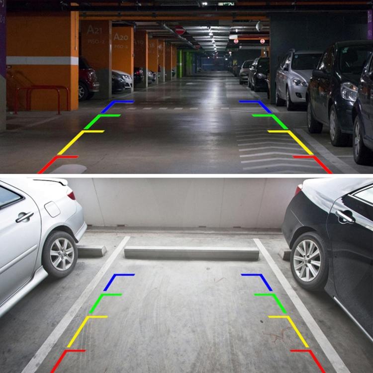 7 LED IR Infrared Waterproof Night Vision Rear View Camera for Car GPS, Wide Viewing Angle: 170 Degree (DM320P)(Black)