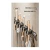Lamantt Mop Holder, Wall Mounted Mop Holder, Suction Cup Type, No Drilling Required, Kitchen, Bathroom, Cleaning Tools Storage, Strong Suction Cup,