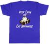 Keep Calm and Eat Brownies Mens TShirt Funny Chocolate Brownie Tee Gift