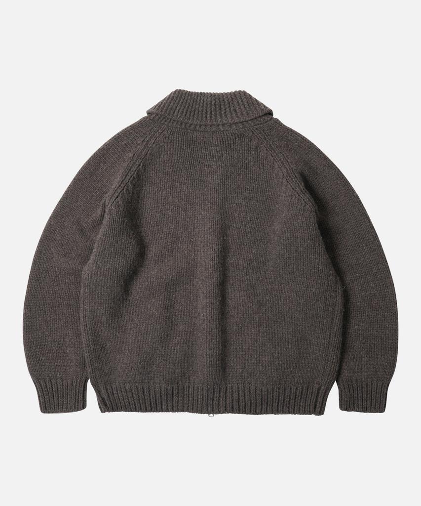 Frizmworks Heavy Cowichan Zip Up Cardigan _ Sephia
