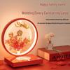 LED Wedding Bedside Lamp - Red Everlasting Dowry Gift for Newlywed Couple