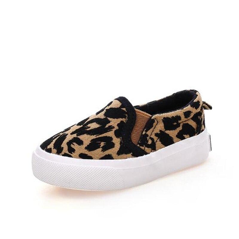 leopard print canvas slip ons