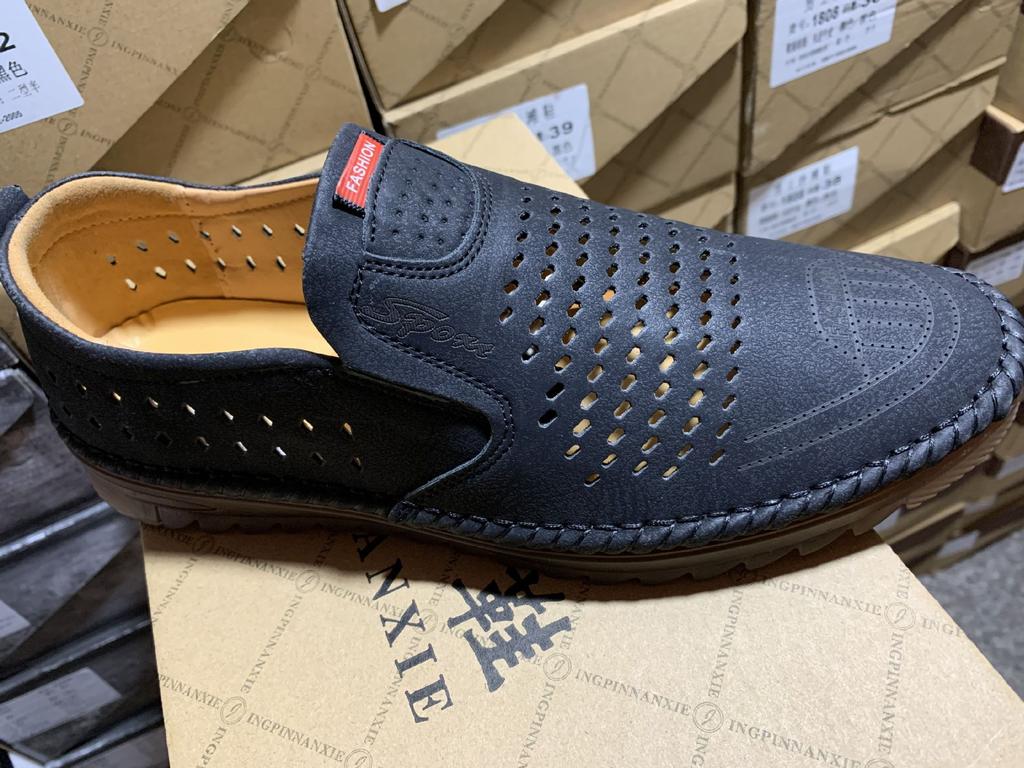 Leather Shoes Men's Spring New Casual Shoes Men's Soft Breathable Foot Cover Men's Shoes Men's