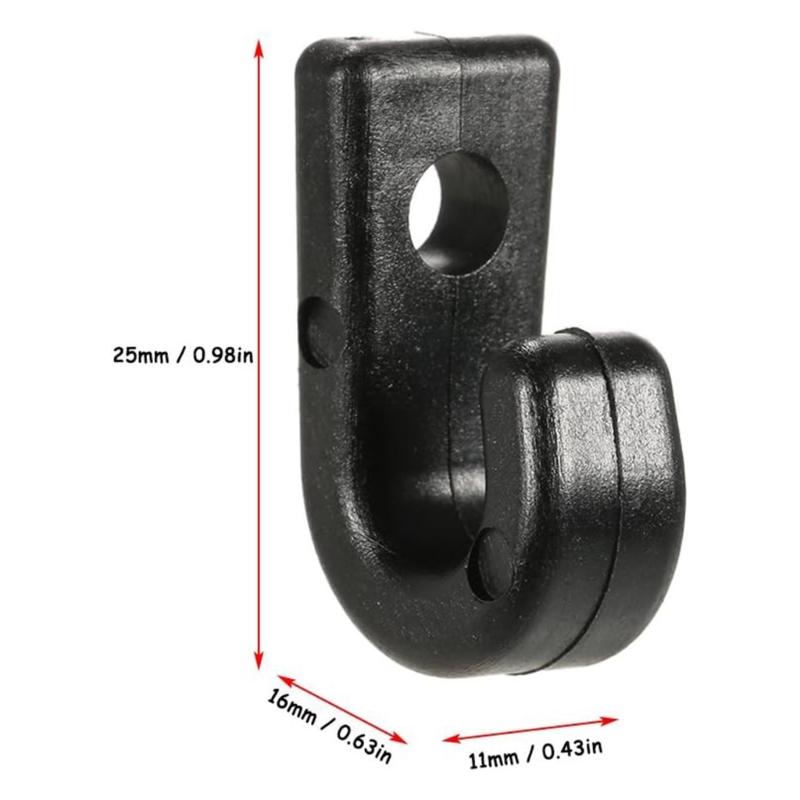 50Pcs Kayak Lashing J Hook Bungee Cord Hook Safety Kayak J Shaped Hook Tie Down Hook Kayak Accessories Enduring