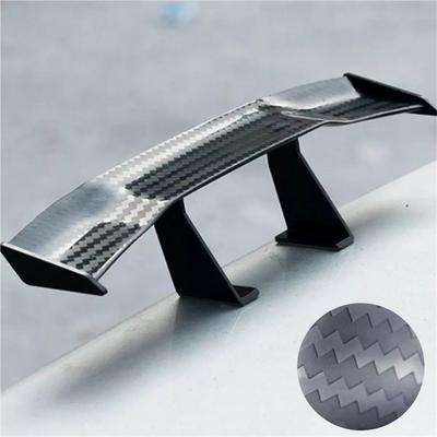 Чорний карбоновий автомобільний 17 см твілового вигляду GT крихітний міні задній спойлер-крило прикраса