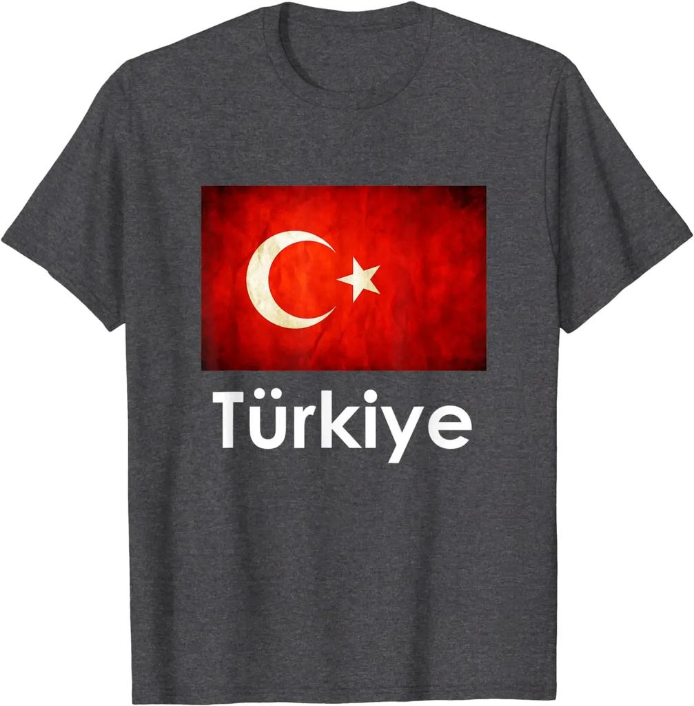 Turkiye Turkey Flag Turkish Gift TShirt 100 Cotton ONeck Short Sleeve Summer Casual Mens Tshirt Streetwear