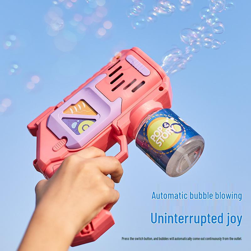 Leak-Proof Automatic Bubble Gun Toy: Light-Up for Kids - Ideal Christmas or Birthday Gift