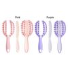 Plastic Hairdressing Comb Pink Purple Openwork Comb High Quality Hair Straightening Comb  Wash Hair