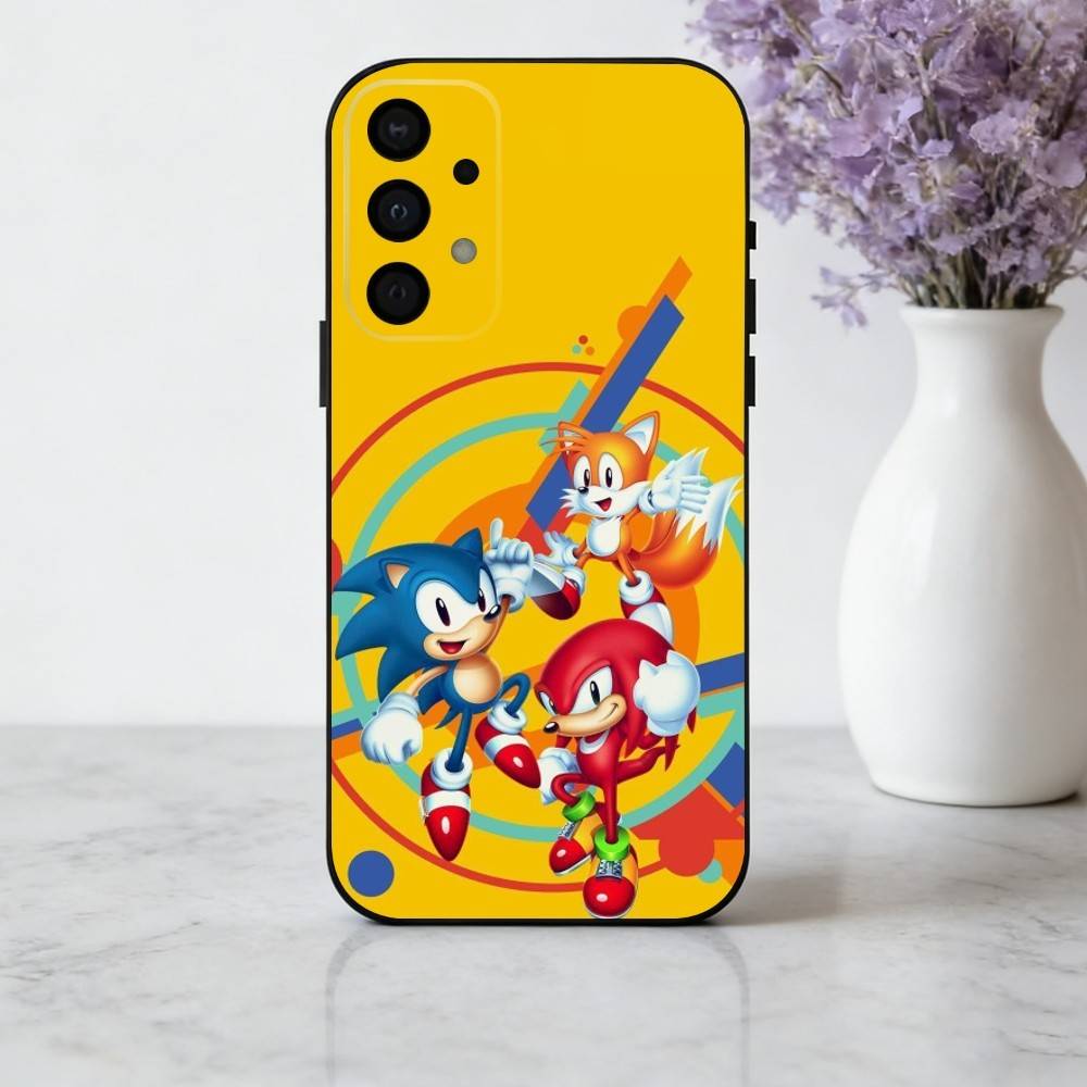 S-Sonic-C The H-Hedgehog-G Game Phone Case For Samsung Galaxy A73,A72,A71,A70,A53,A52,A51,Others Soft Black Shell