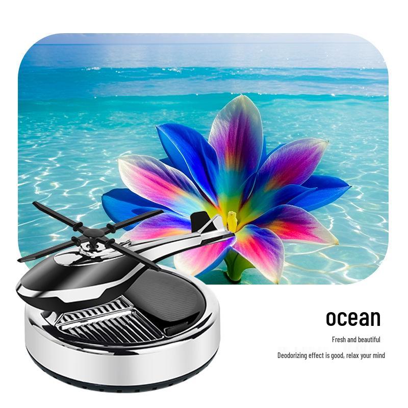 

Автомобильный освежитель воздуха в виде вертолета на солнечной батарее, новое украшение интерьера 2024 года.