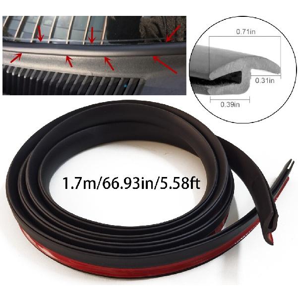 1x Car Seal Under Front Windshield Panel Sealed Trim Moulding Strip Rubber 5.6ft