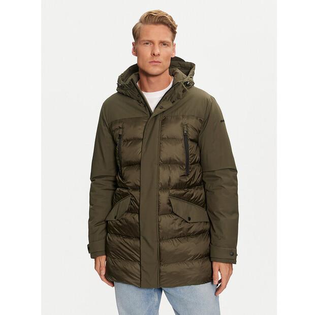 Winter Jacket Geox Sapienza M4628K TC188 F1789 Khaki Regular Fit