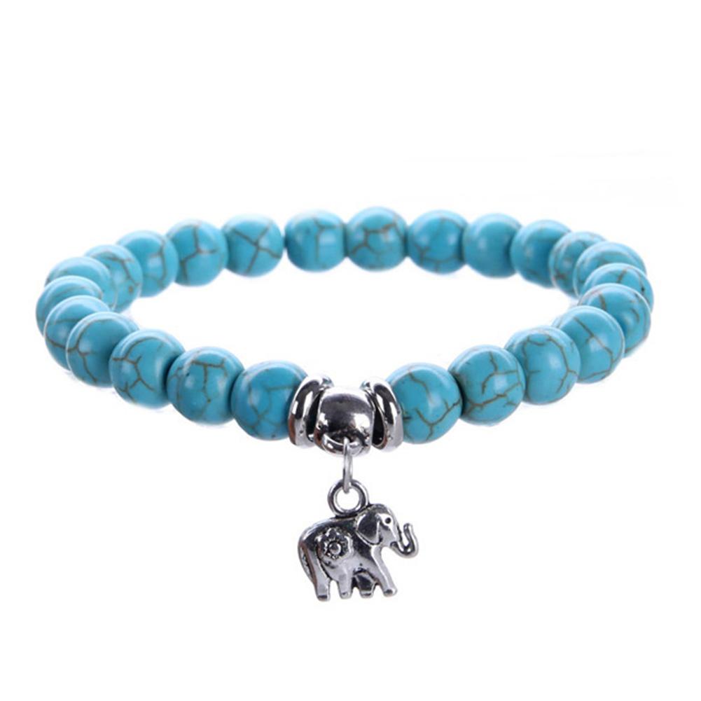 Dámský elegantní elastický náramek Jednoduchý korálkový náramek