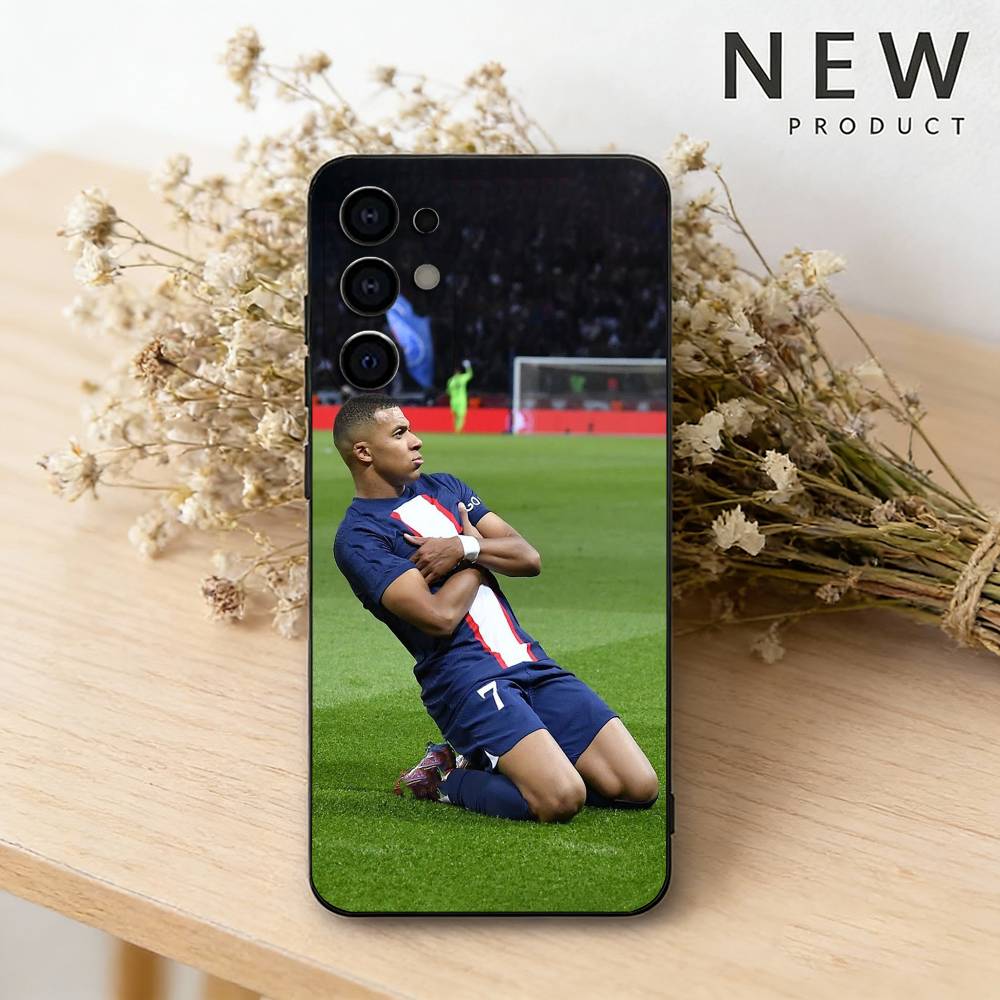 Custodia per telefono Football K-Kylian M-MbappeS per Samsung S26,25,24,21,22,23,30,20,Ultra,Plus,Fe,Lite Cover Morbida Nera