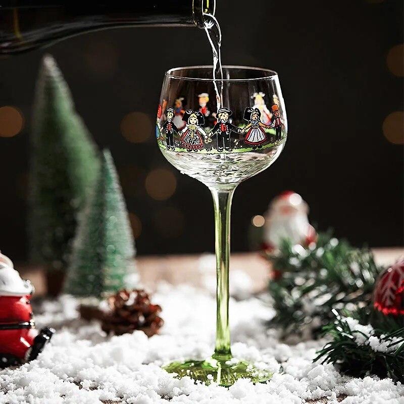 Scandinavian champagne, cocktail, doll glass, unique glass, homemade glass, wedding party, decorative accessories.