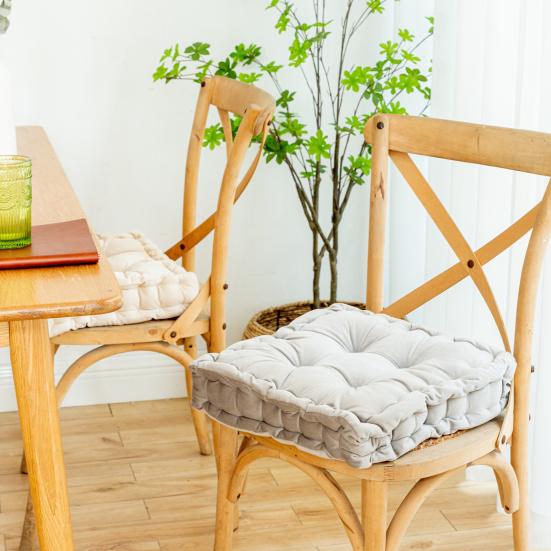 Poduszka na siedzisko krzesła Gruba aksamitna poduszka na siedzisko 38x38cm Jednokolorowa poduszka materacowa Poduszka podłogowa do wnętrz z uchwytem do przenoszenia do domu biura siedzącego trybu życia