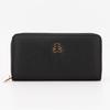 Snake-print Faux Leather Wallet with Gold Logo Woman