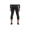 Adidas Solid Color Side Zipper Cropped Sports Pants Women Bottoms Black DM4459