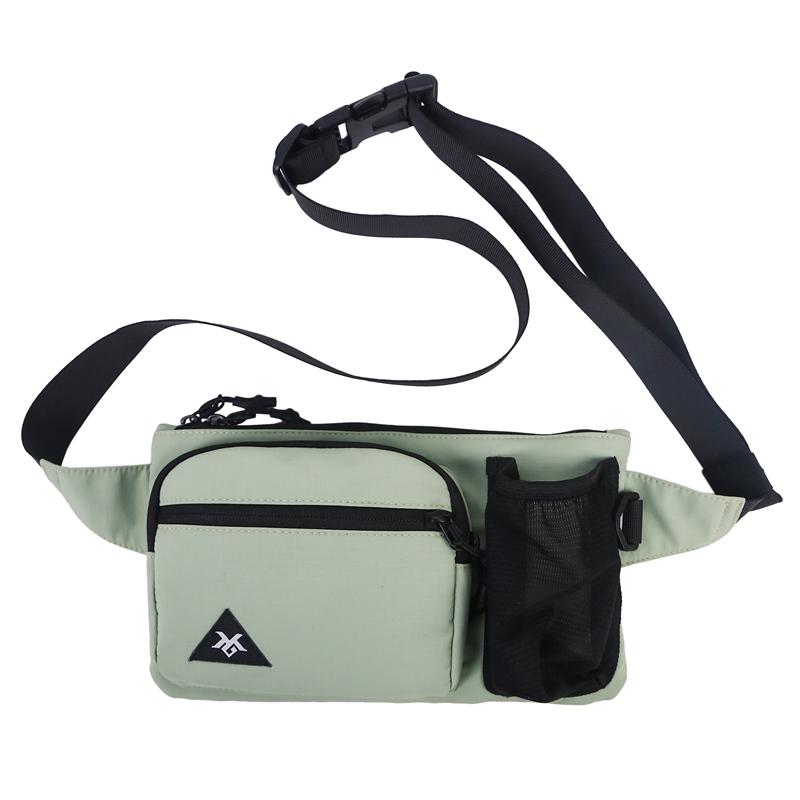 Men's Camping Shoulder Bag Outdoor Riding Hiking Mobile Phone Chest Bag Water Cup Bag