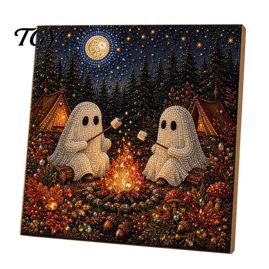 Christmas Themed DIY Projects Faux Pearl Art Kit, Xmas Hat Cat Dog Painting Holiday Home Decor Ornaments 3D Puppy Bead Craft Kit for Adults,