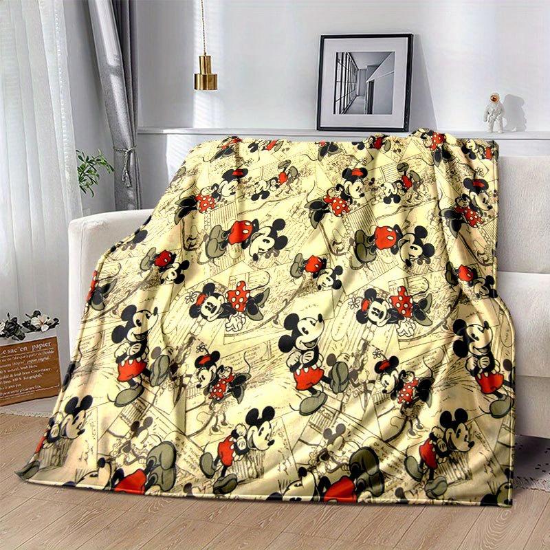 Coperta Cartone Animato di Topolino e Minnie: Adorabile, Caldo e Perfetto per la Decorazione della Casa Soggiorno, Viaggio e Tutte le Stagioni
