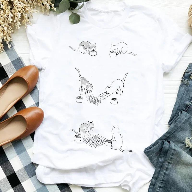Women Graphic HuUnisex and Dogs Paws Cartoon Fashion Aesthetic Animal Short Sleeve Print FeUnisex Clothes Tops Tees Tshirt TShirts