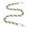 Bird Cotton Rope Perch Colorful Bendable Safe Climbing Parrot Rope Toy for Cockatiels Lovebirds Budgies L