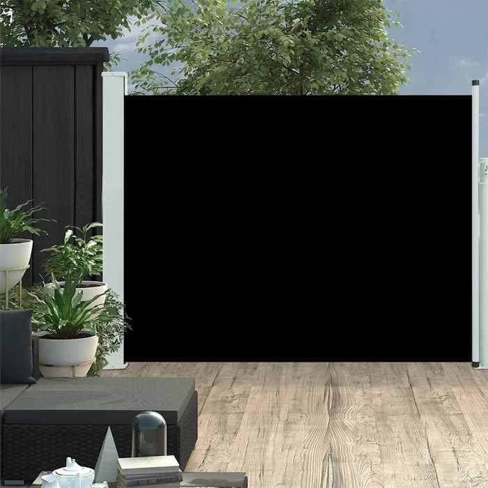 VidaXL Auvent Latéral Rétractable de Patio Store Latéral Brise-vue Abri Soleil Jardin Terrasse Balcon Exterieur Résistant 48394