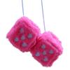 Dice Car Ornament, Autophagy Dice - 1 Pair Plush Car Interior Dice | Soft